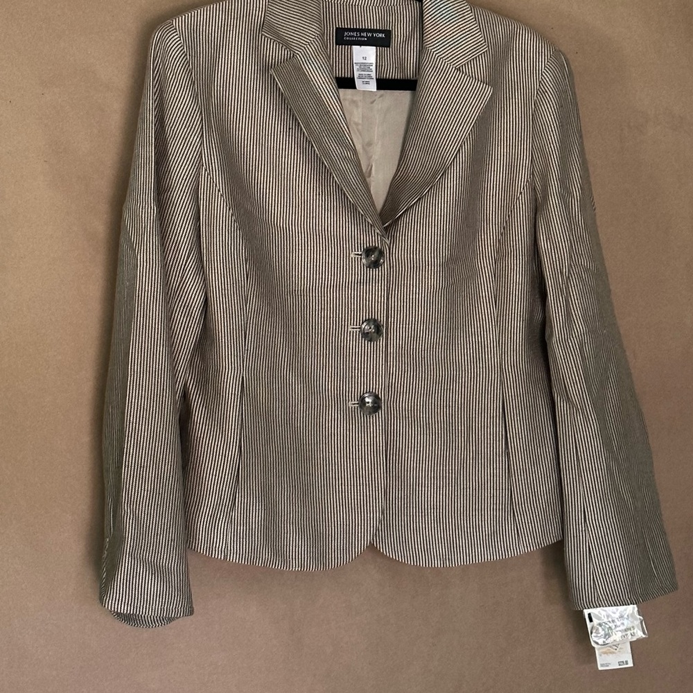 NWT Jones New York Collection Striped Blazer